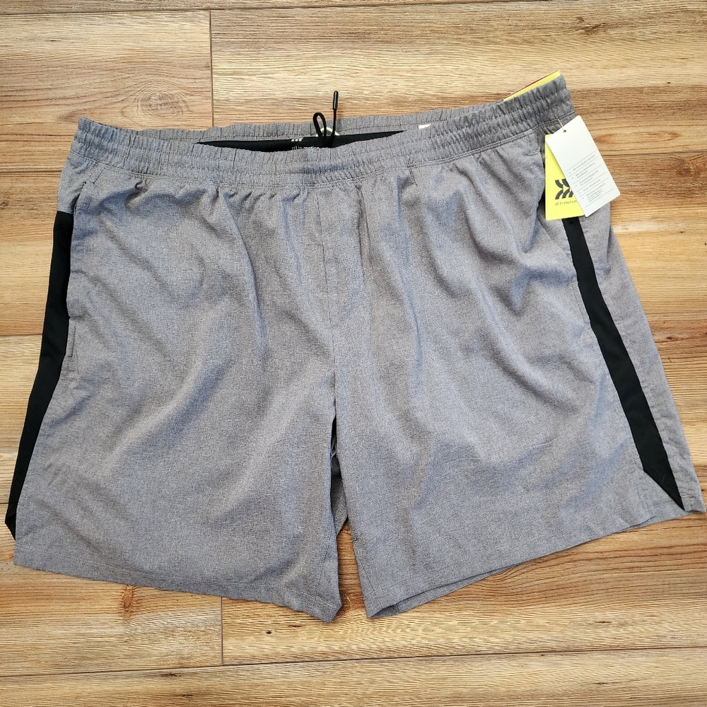 All in Motion Gym Shorts Mens XXL Gray NEW